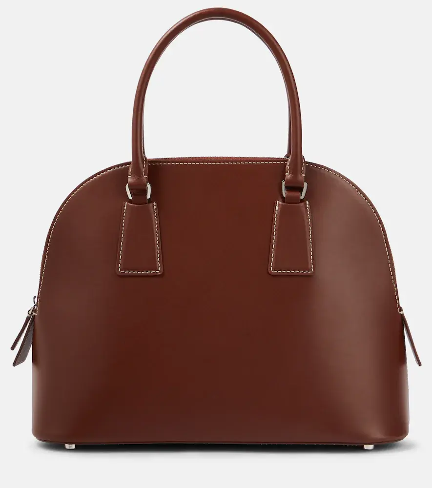 The Row Nina Small Leather Tote Bag
