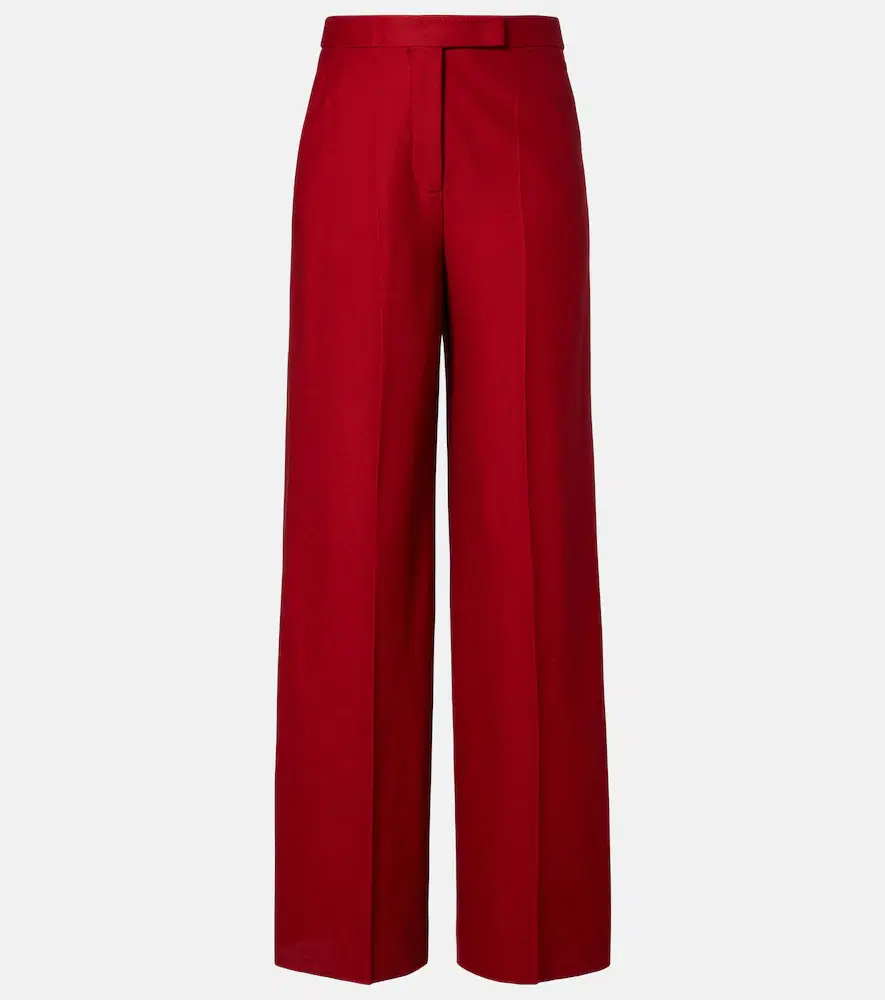Max Mara Rito Cotton Wide-leg Pants