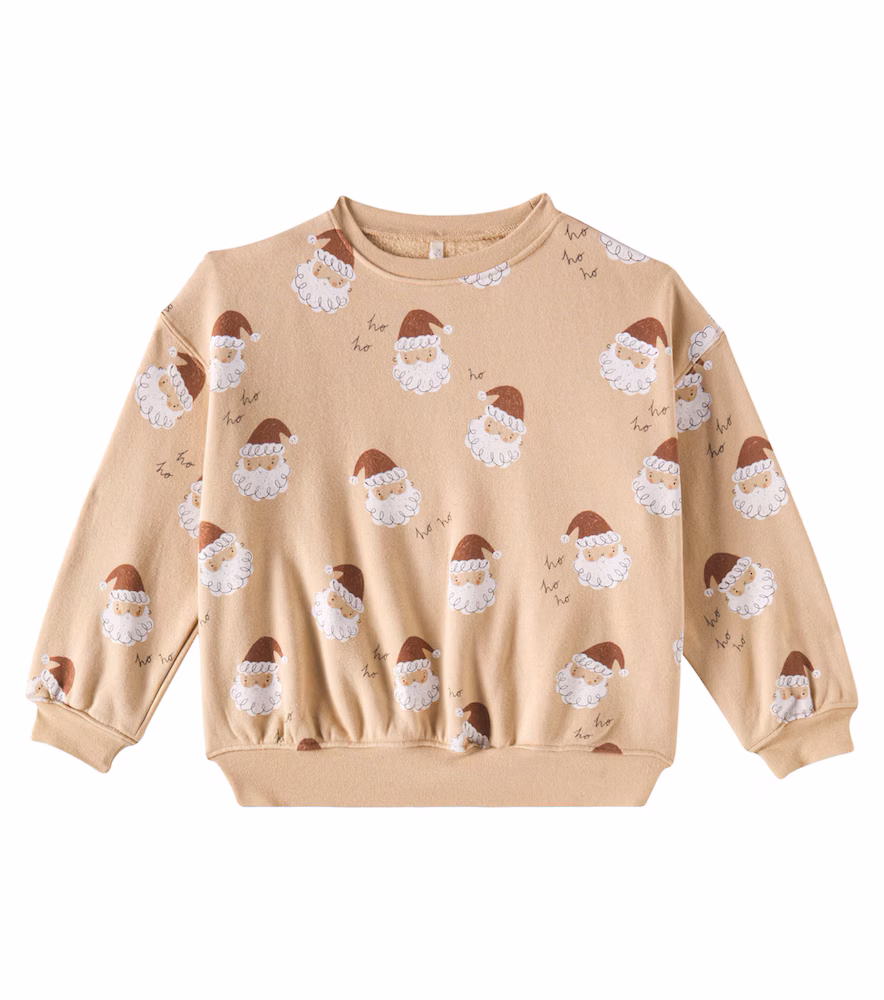 Rylee + Cru Santa Cotton-blend Sweatshirt