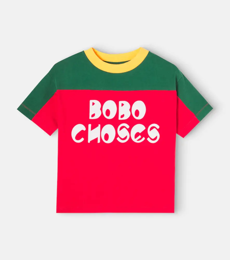 Bobo Choses Logo Colorblocked Cotton T-shirt