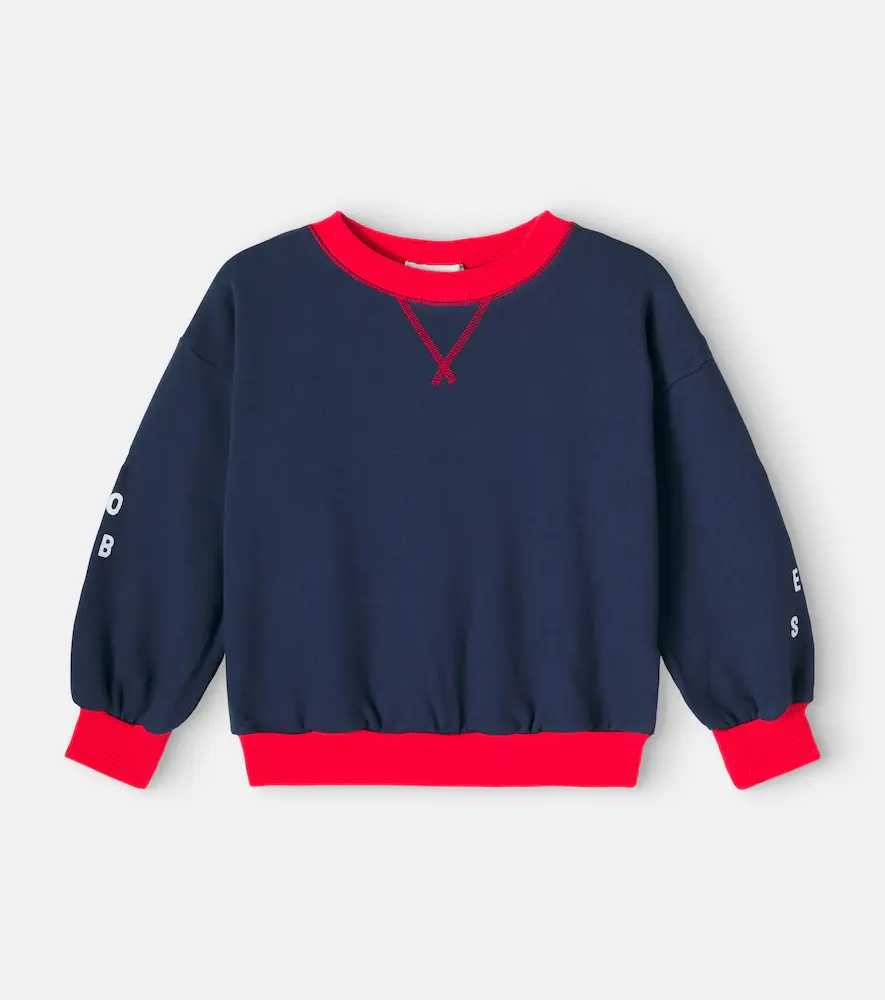 Bobo Choses Logo Colorblocked Cotton Sweatshirt