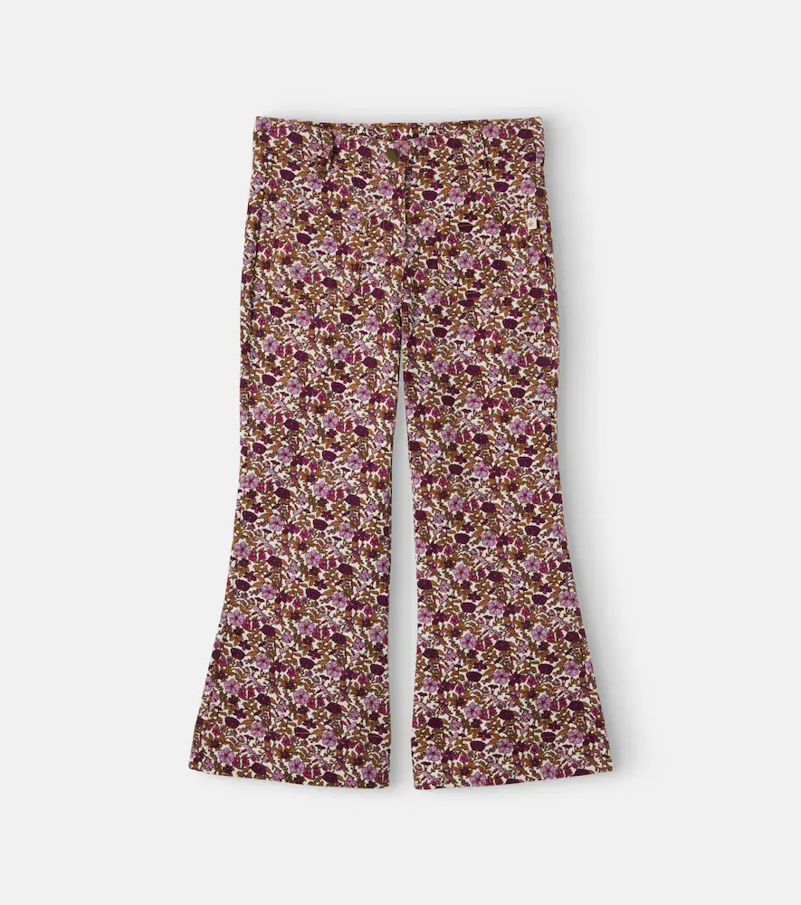 Paradisco Floral Cotton Corduroy Pants