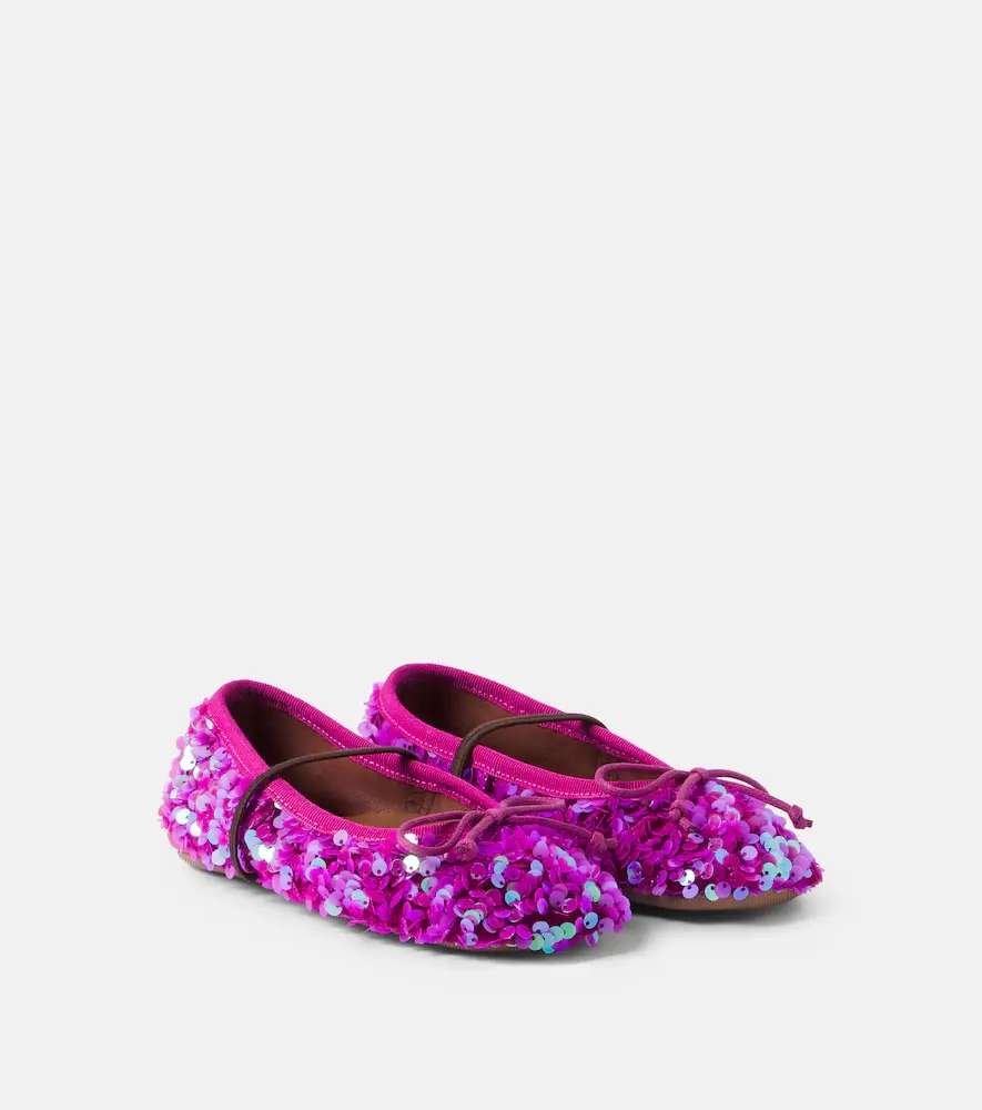PePe Lulu Sequined Ballet Flats