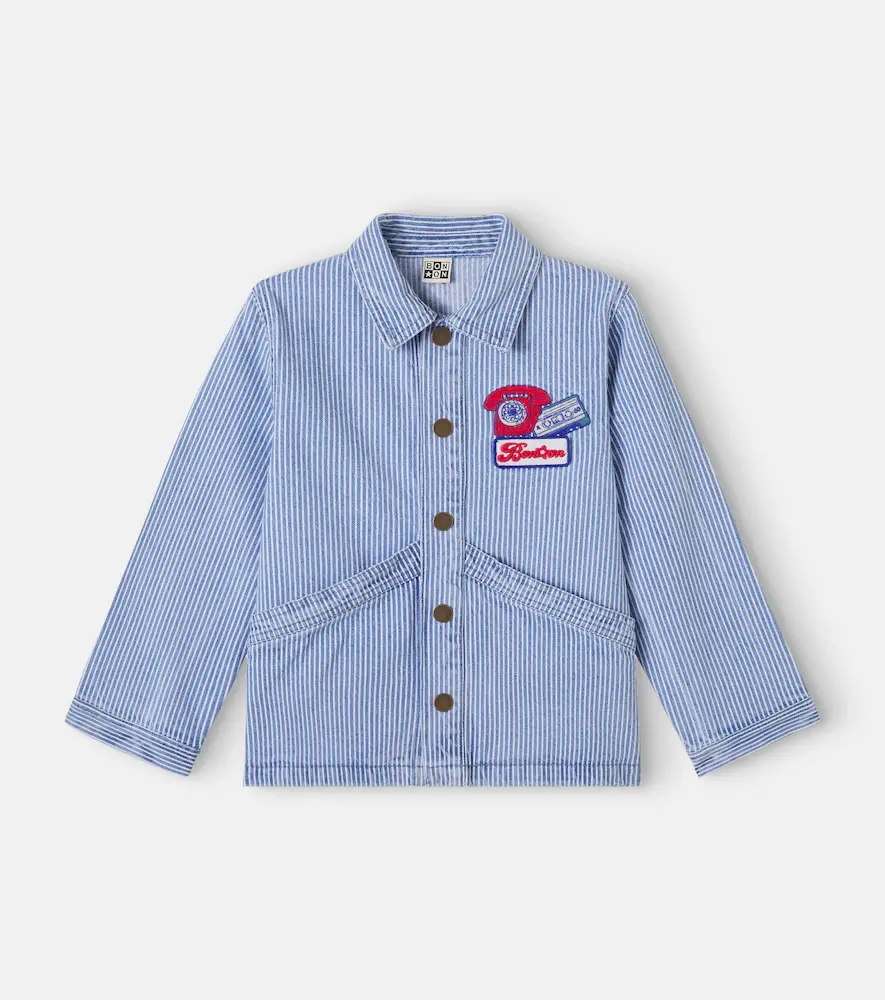 Nineties Striped Denim Jacket
