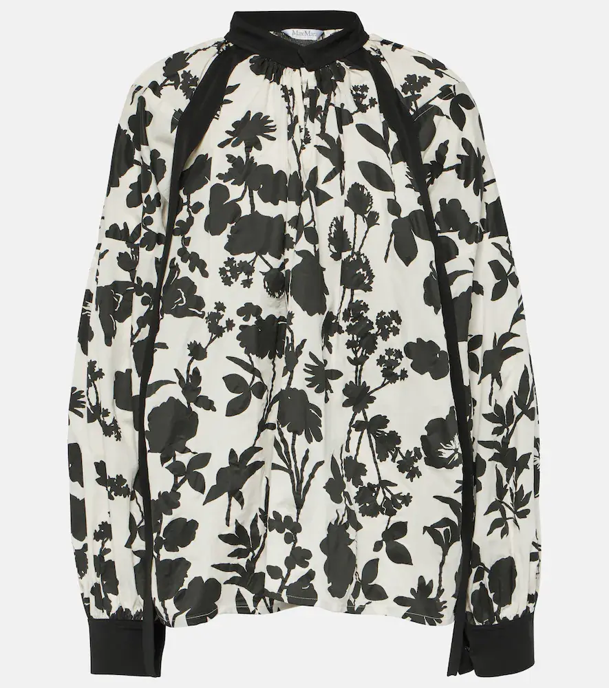 Max Mara Gaetana Floral Cotton Top