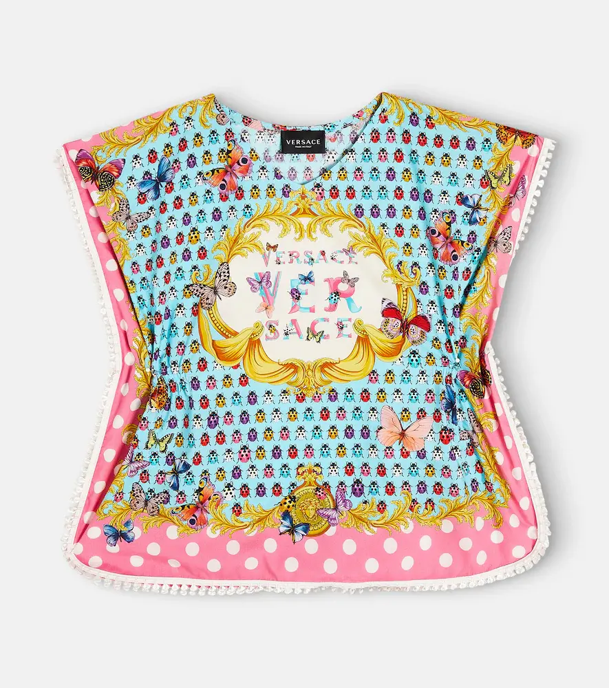Versace Kids Butterflies Kids Cotton Cover-up