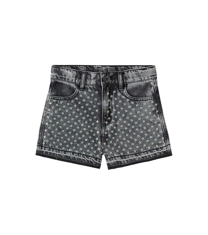 Marc Jacobs Kids Embellished Denim Shorts