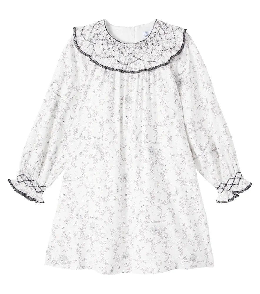 Tartine Et Chocolat Embroidered Printed Dress