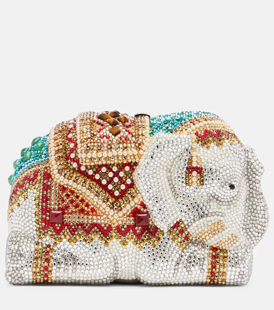 Judith Leiber Couture Elephant Small Embellished Clutch