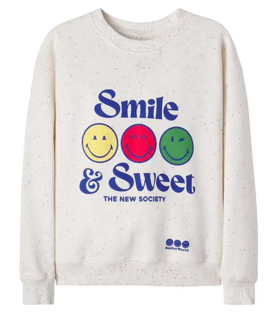 The New Society SmileyWorld Cotton-blend Jersey Sweatshirt