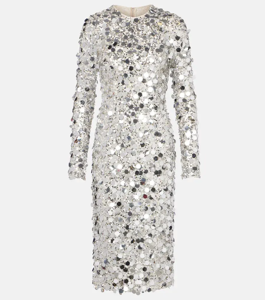 & Gabbana Sequined Midi Dress