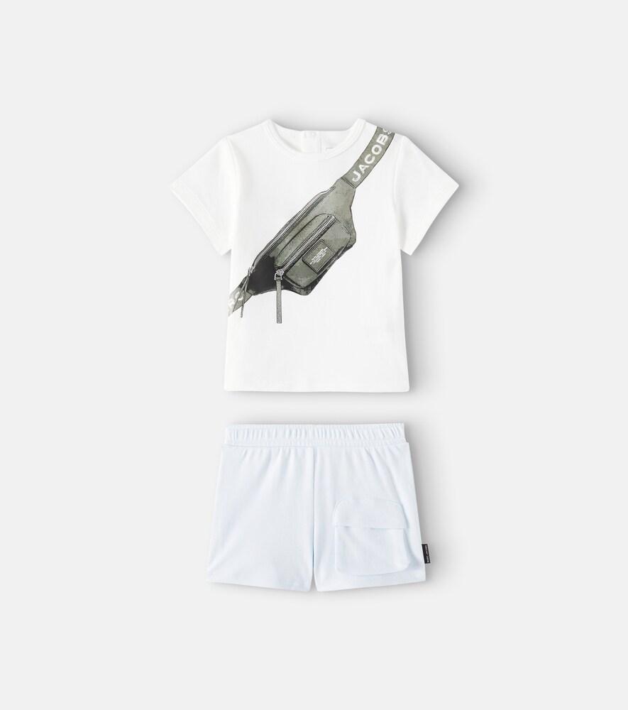 Marc Jacobs Kids Baby Cotton T-shirt and Shorts Set