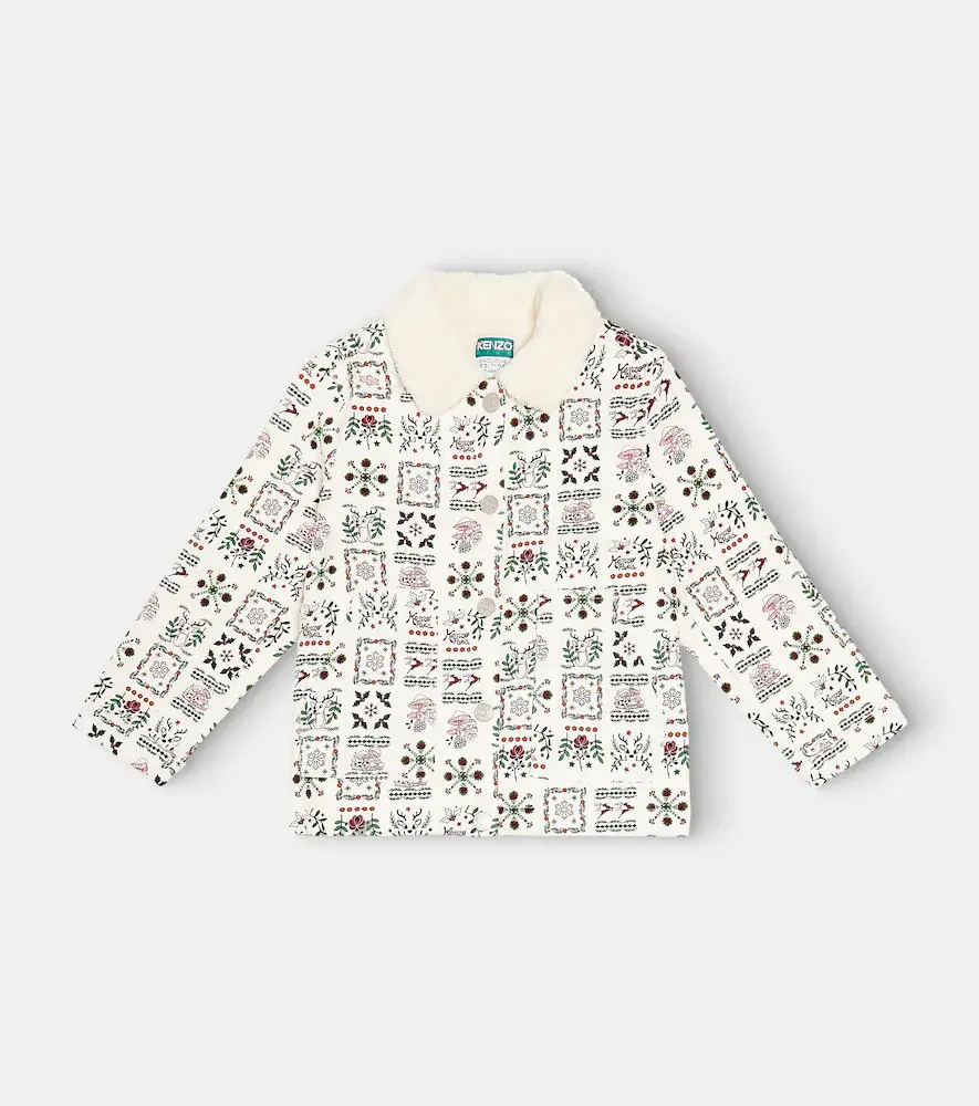 Kenzo Kids Printed Cotton Jacket