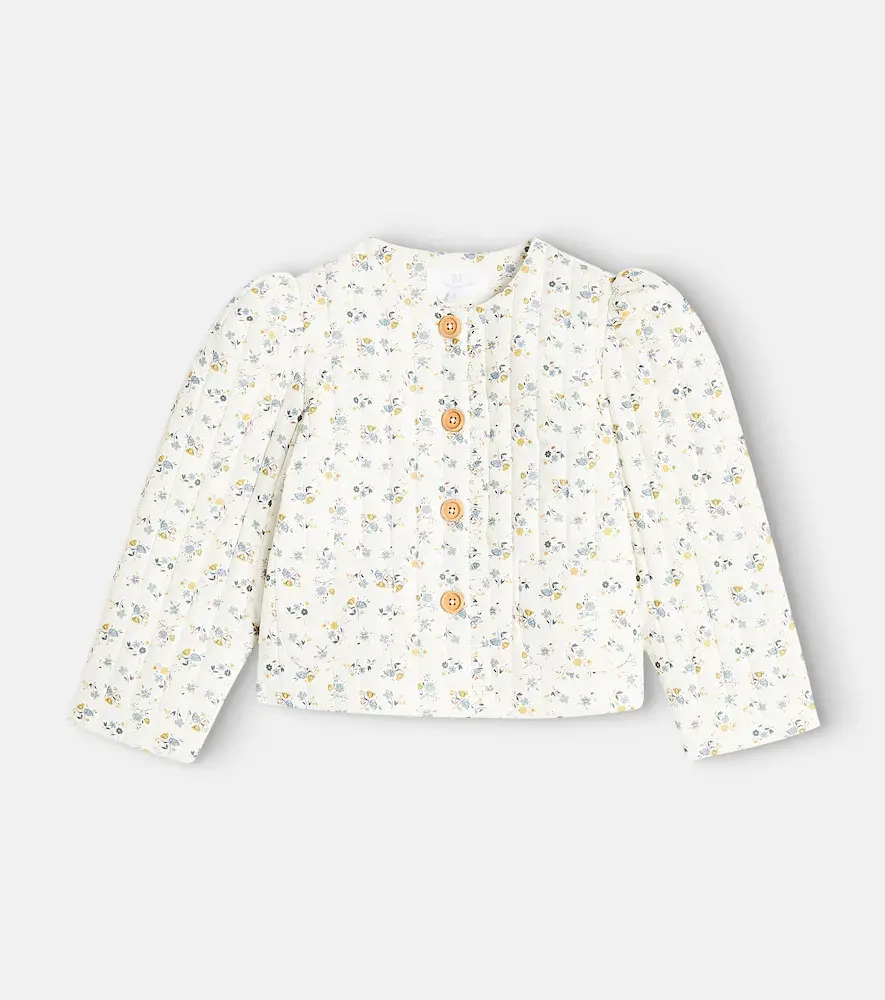 C’era Una Volta Anna Floral Cotton-blend Jacket