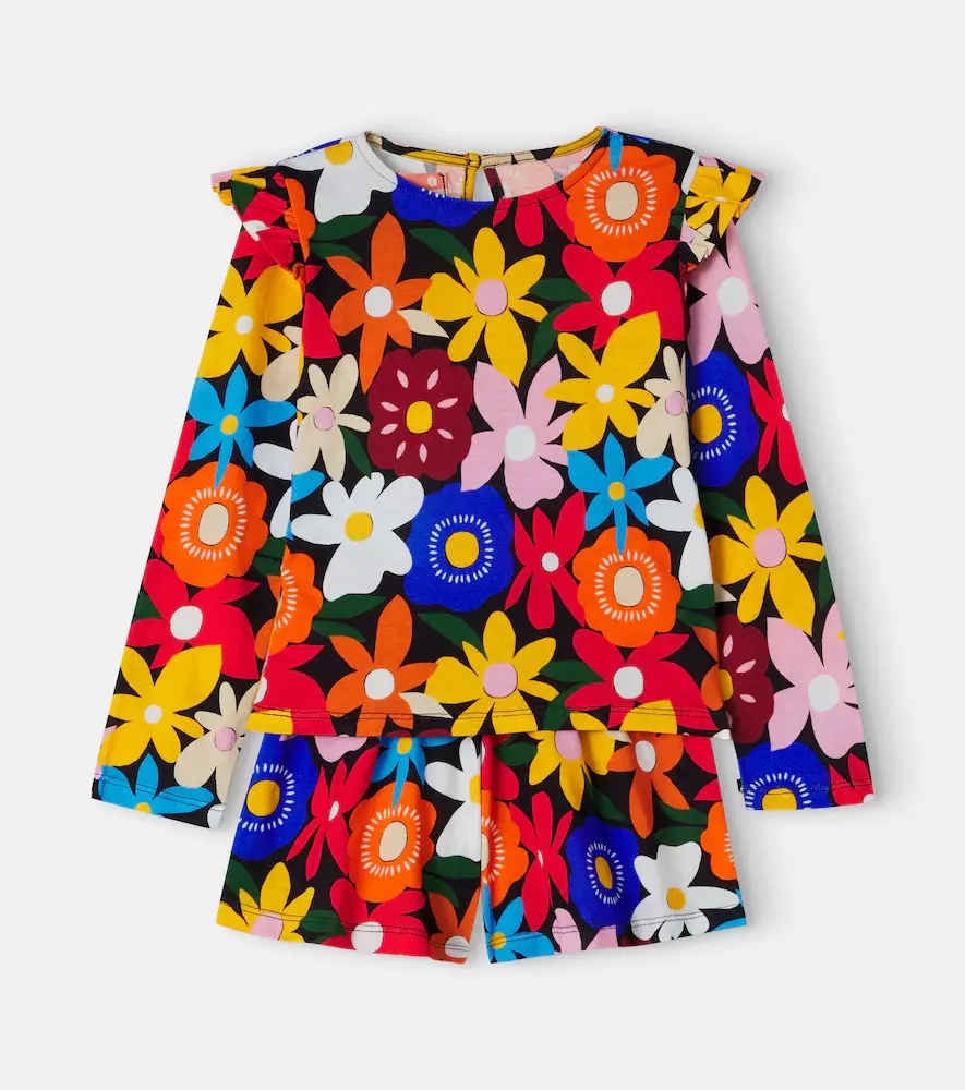 Fabula Floral Cotton Top and Shorts Set