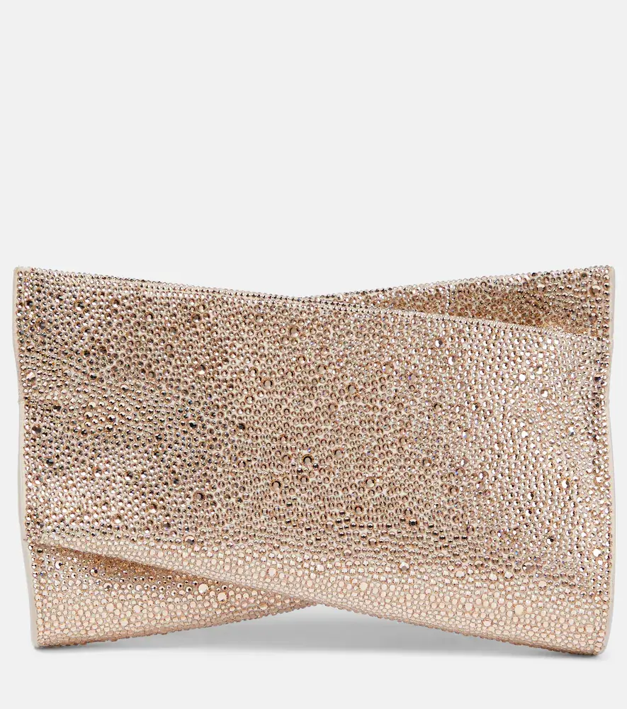 Christian Louboutin Loubitwist Small Embellished Clutch