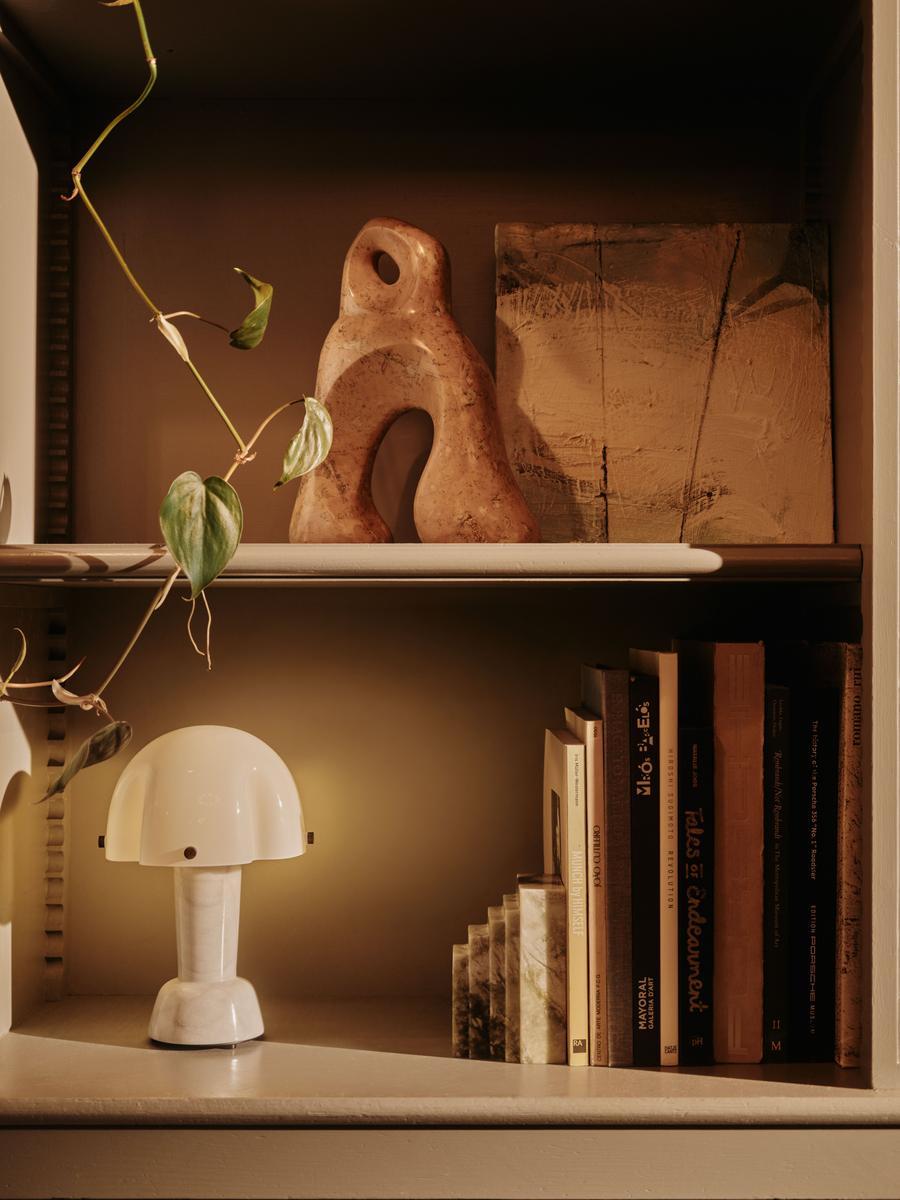 Rio Portable Lamp, Carrara Marble