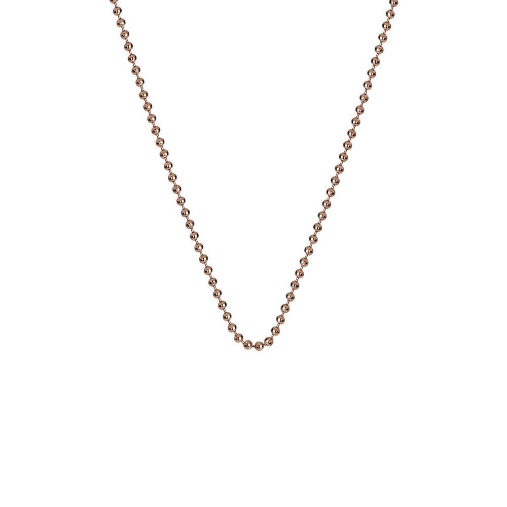 Emozioni, Anais Paris 30" Rose Gold Plated Sterling Silver Bead C