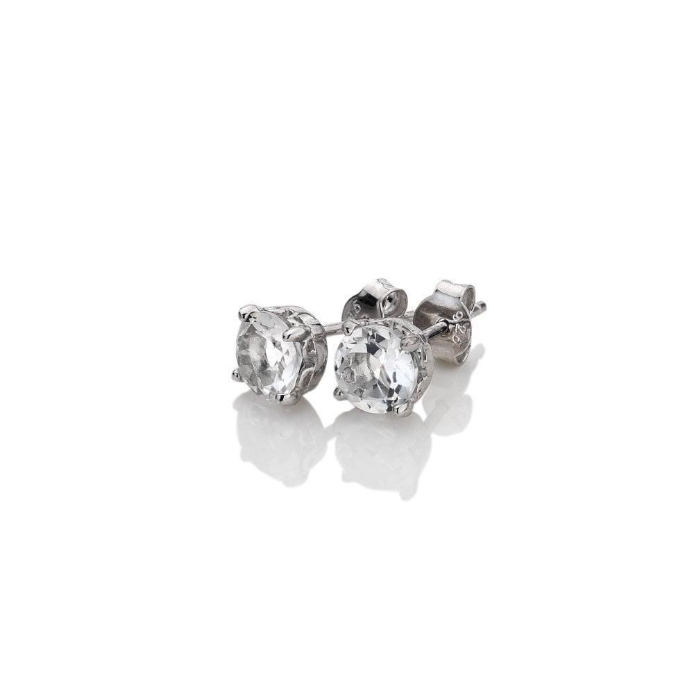 Anais Paris April Earrings, White Topaz