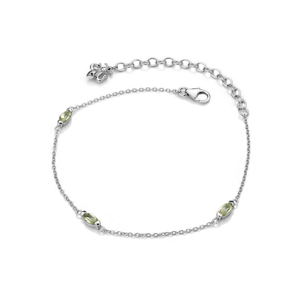 Anais Paris August Peridot Marquise Bracelet