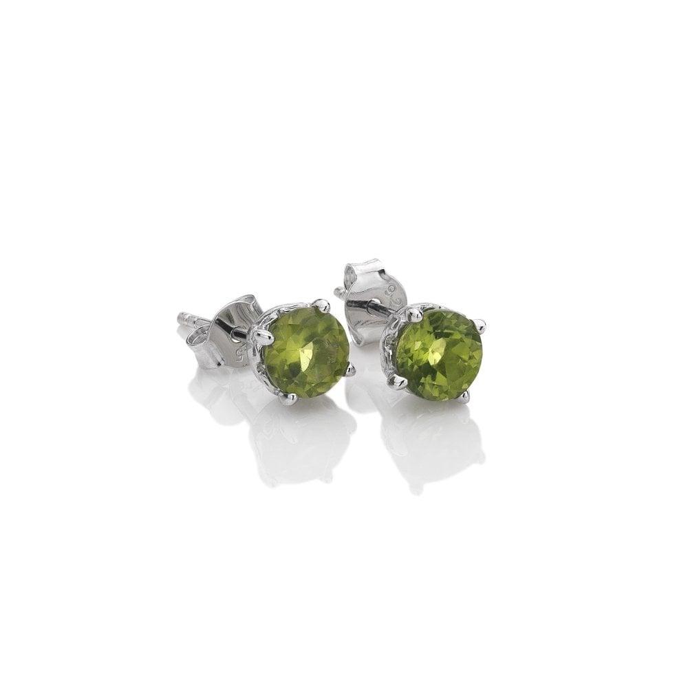 Anais Paris August - Sterling Silver Peridot Earrings