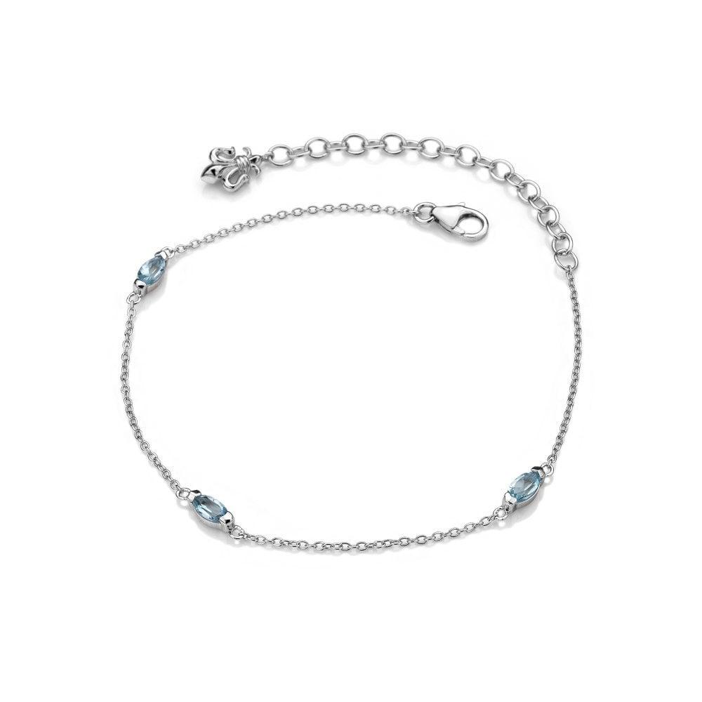 Anais Paris December - Blue Topaz Marquise Cut Bracelet