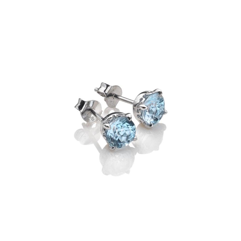 Anais Paris December Earrings, Blue Topaz