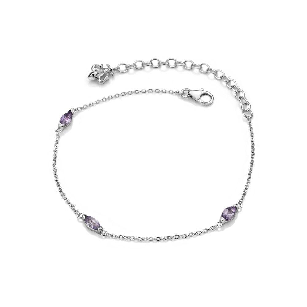 Amethyst Marquise Cut Bracelet