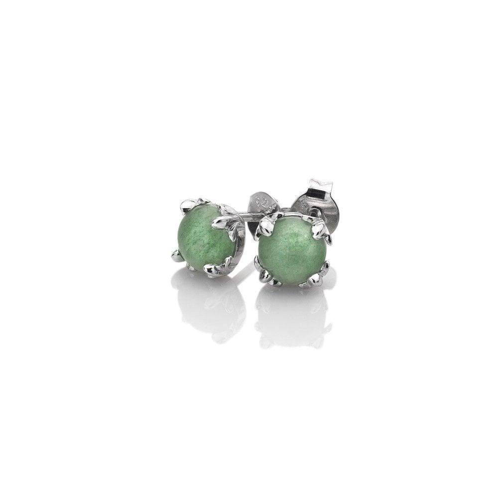 Anais Paris March Earrings, Green Aventurine