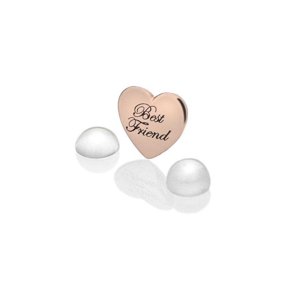 Anais Paris Rose Gold Plated Sterling Silver Best Friend Charm with Mo