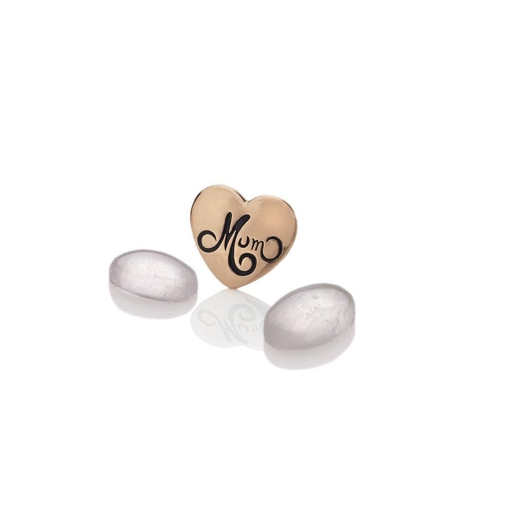 Anais Paris Rose Gold Plated Sterling Silver Mum with Rose Quartz Cabo