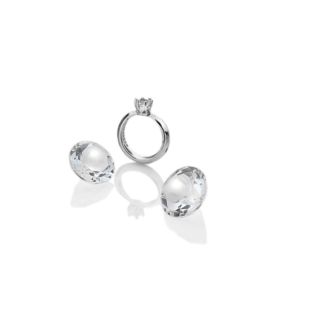 Anais Paris Sterling Silver Ring with White Topaz