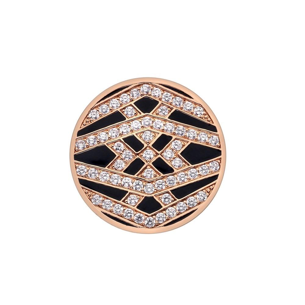Emozioni Art Deco Classic Rose Gold Plated Coin