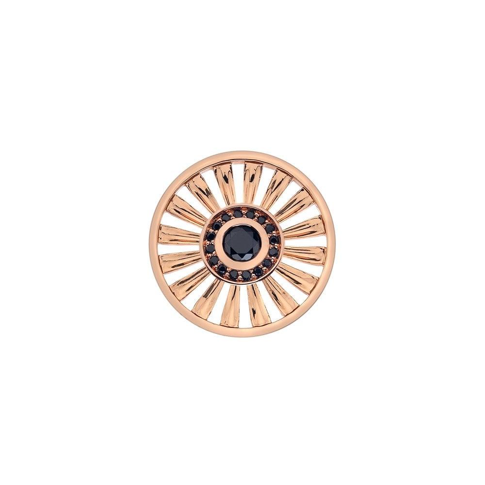 Emozioni Art Deco Sunrise Rose Gold Plated Coin
