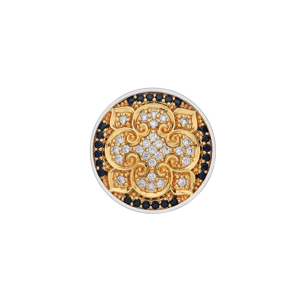 Emozioni Fiore di Loto Yellow Gold Plated Coin