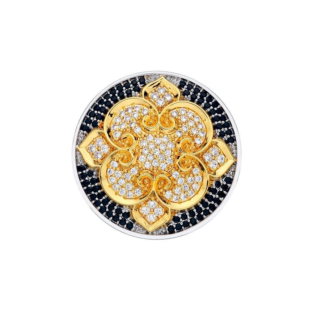 Emozioni Fiore di Loto Yellow Gold Plated Coin
