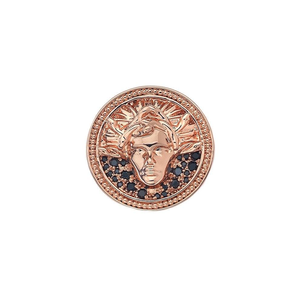 Emozioni Medusa Nera Rose Gold Plated Coin
