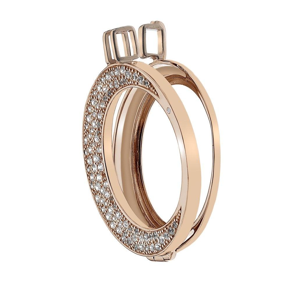 Emozioni Mezzaluna Rose Gold Plated Coin Keeper