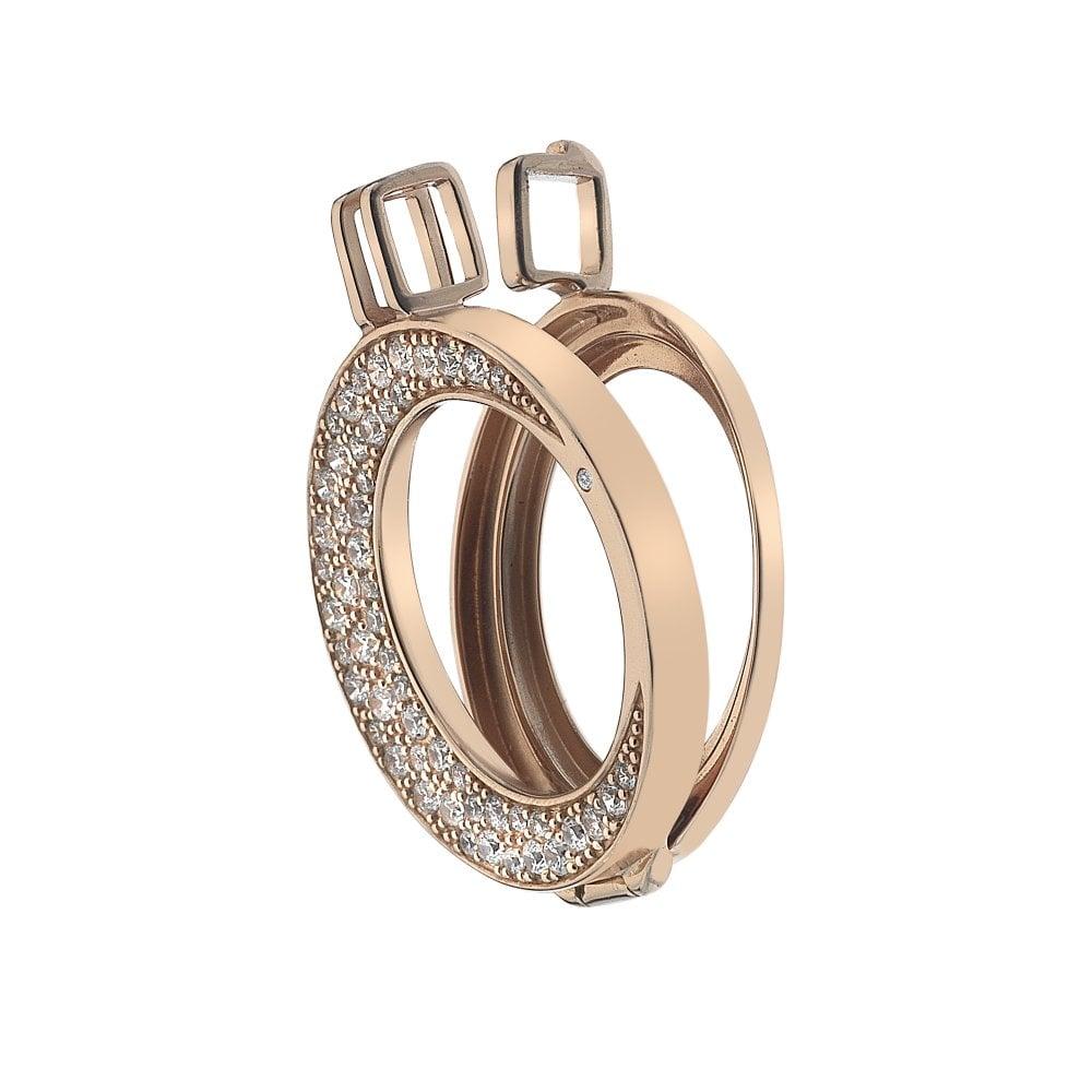 Emozioni Mezzaluna Rose Gold Plated Sterling Silver Keeper