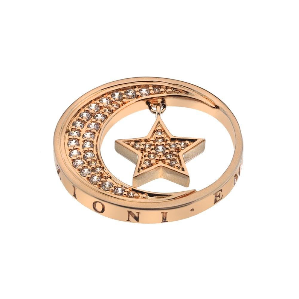 Emozioni Notturno Drop Coin - Rose Gold Plate