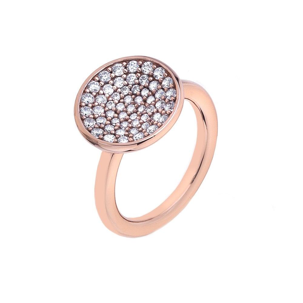 Emozioni Scintilla Rose Gold Ring