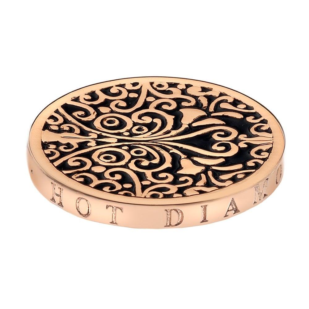 Emozioni Victorian Ornate Rose Gold Plated Coin