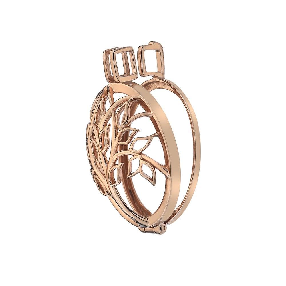 Emozioni Vita Rose Gold Plate Sterling Silver Coin Keeper