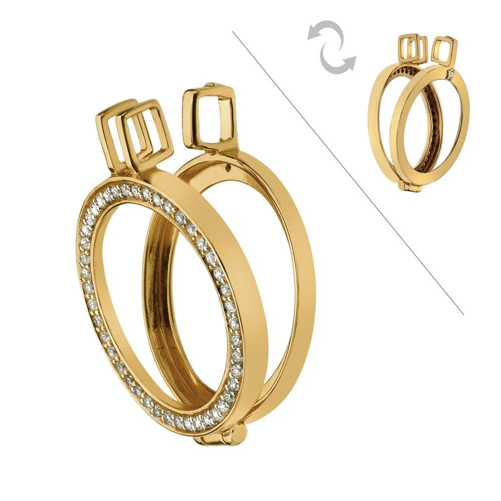 Emozioni Yellow Gold Reversible Coin Keeper