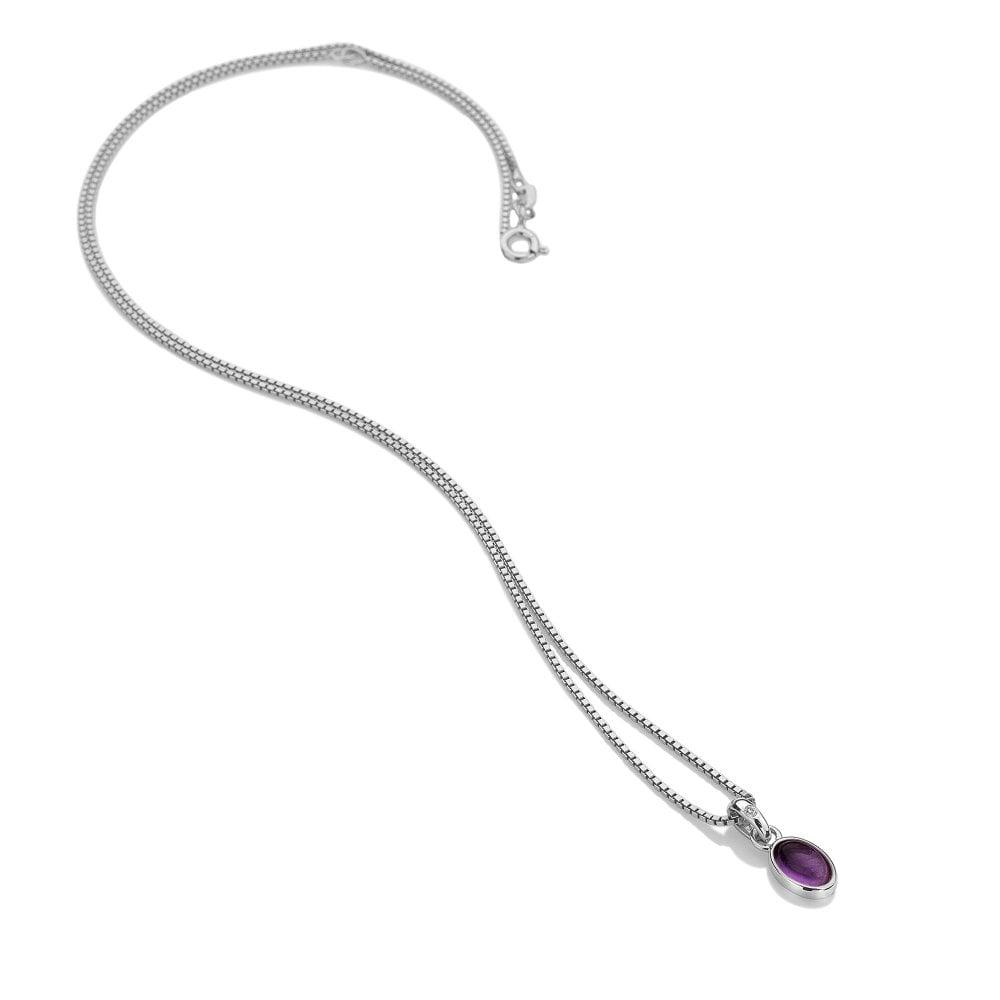 Amethyst Birthstone Pendant - February