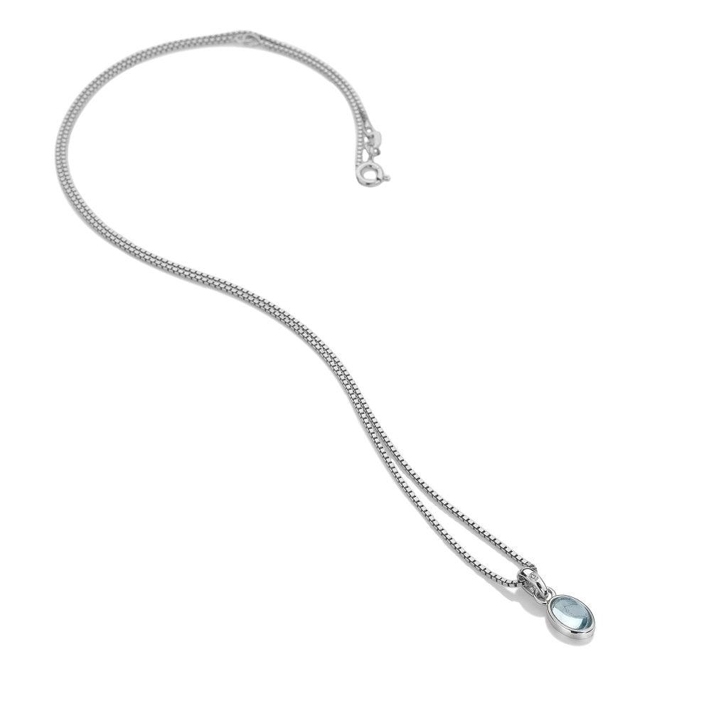 Blue Topaz December Birthstone Pendant