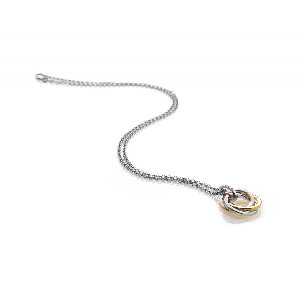 Calm Pendant, Rose and Yellow Gold Plated Accents