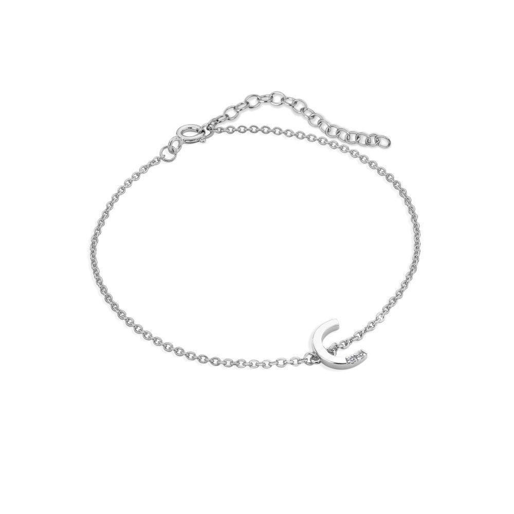 Diamond Letter C Bracelet