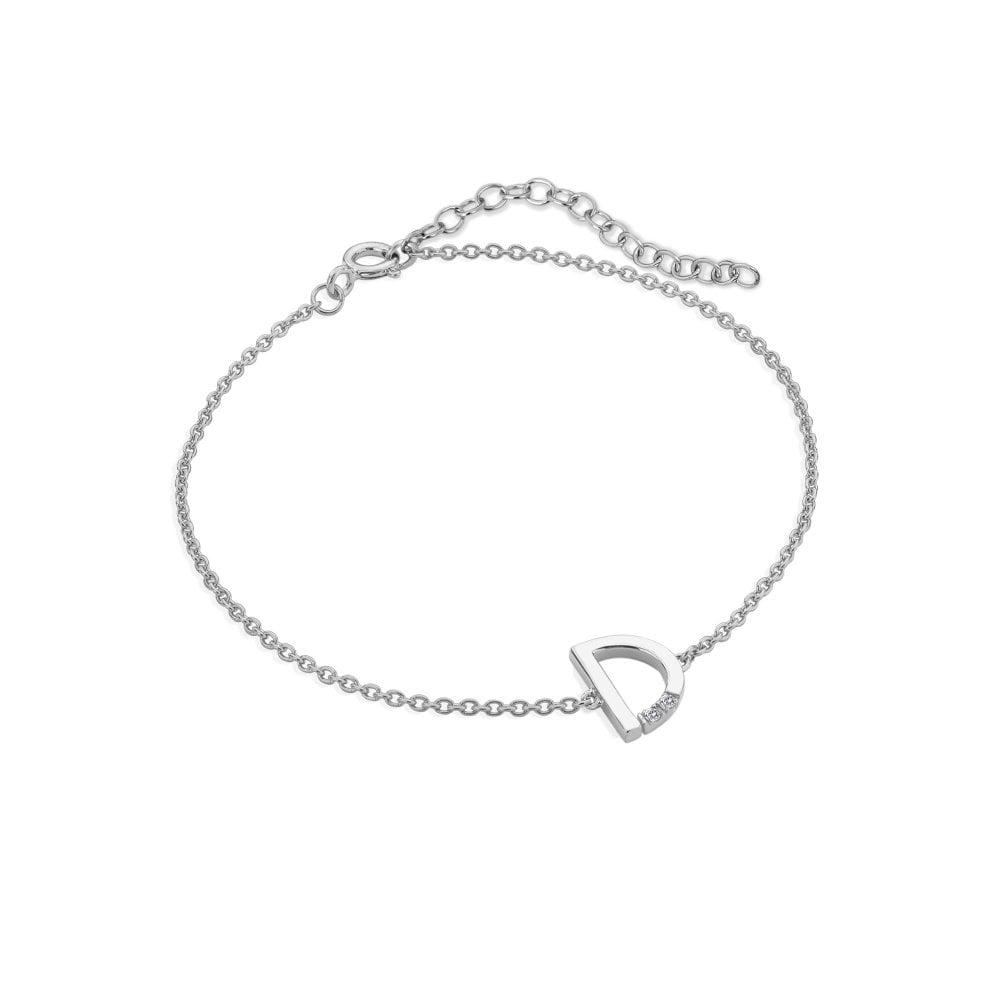 Diamond Letter D Bracelet