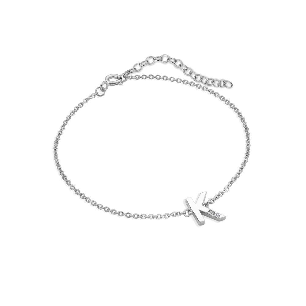 Diamond Letter K Bracelet